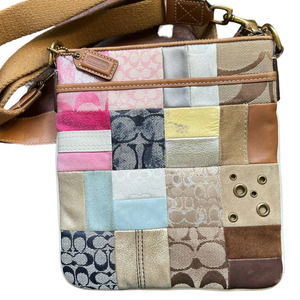 Vintage Coach Purse Patchwork Swingpack 2362 Small Crossbody Y2K 90s